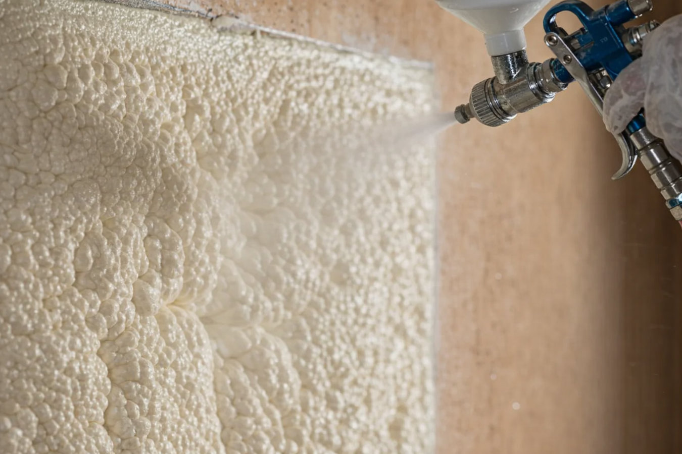 Spray foam insulation